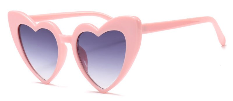 SHAUNA Metal Hinge Popular Heart Sharp Women Cat Eye Sunglasses Fashion Candy Colors Glasses UV400