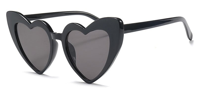 SHAUNA Metal Hinge Popular Heart Sharp Women Cat Eye Sunglasses Fashion Candy Colors Glasses UV400