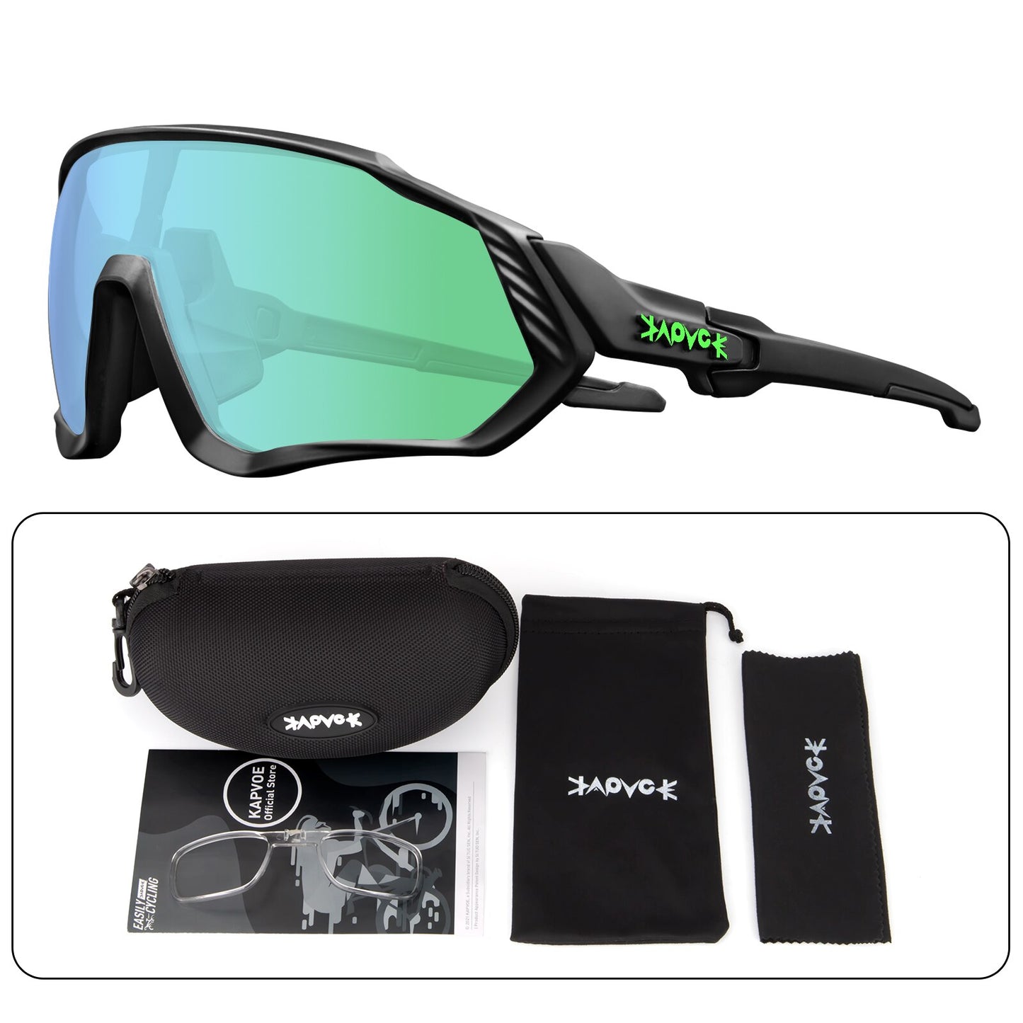 KAPVOE Sports Men Sunglasses Road Cycling Glasses Mountain Bike Bicycle Riding Protection Goggles Eyewear