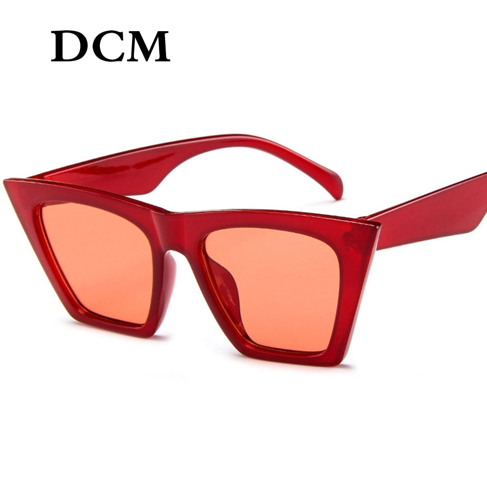 DCM New Oversized Sunglasses Women Men Sun Glasses Famale Retro Square Sun Glasses UV400