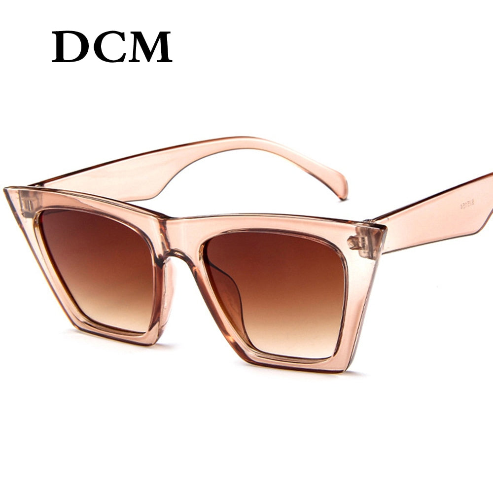 DCM New Oversized Sunglasses Women Men Sun Glasses Famale Retro Square Sun Glasses UV400