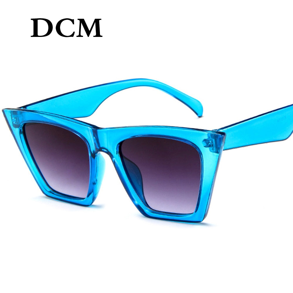 DCM New Oversized Sunglasses Women Men Sun Glasses Famale Retro Square Sun Glasses UV400