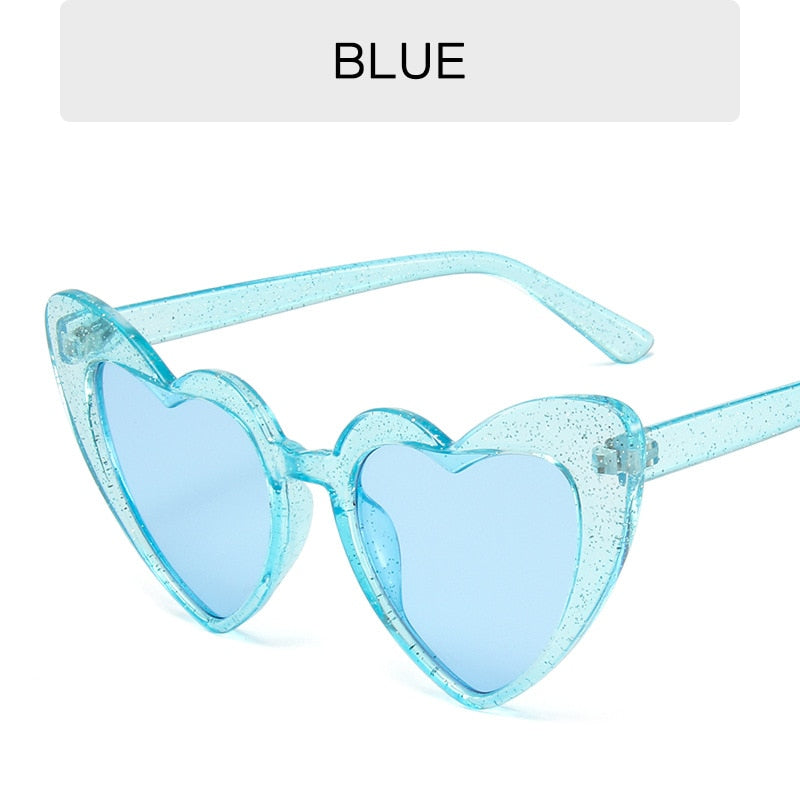 RBRARE Love Heart Sunglasses Women Big Frame Personality Sunglass Fashion Cute Sexy Retro Cat Eye Vintage SunGlasses Pink Female