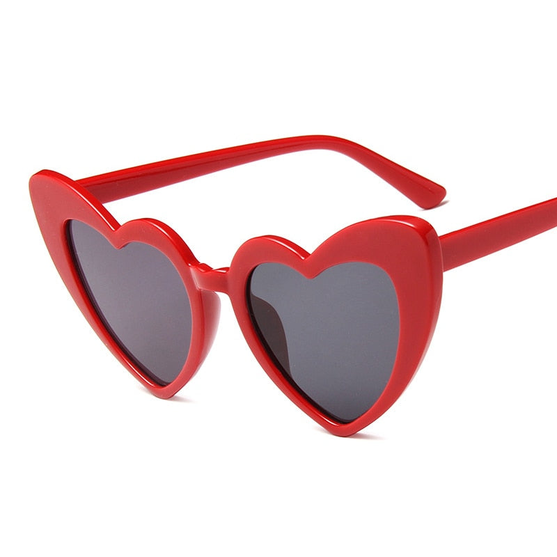 RBRARE Love Heart Sunglasses Women Big Frame Personality Sunglass Fashion Cute Sexy Retro Cat Eye Vintage SunGlasses Pink Female