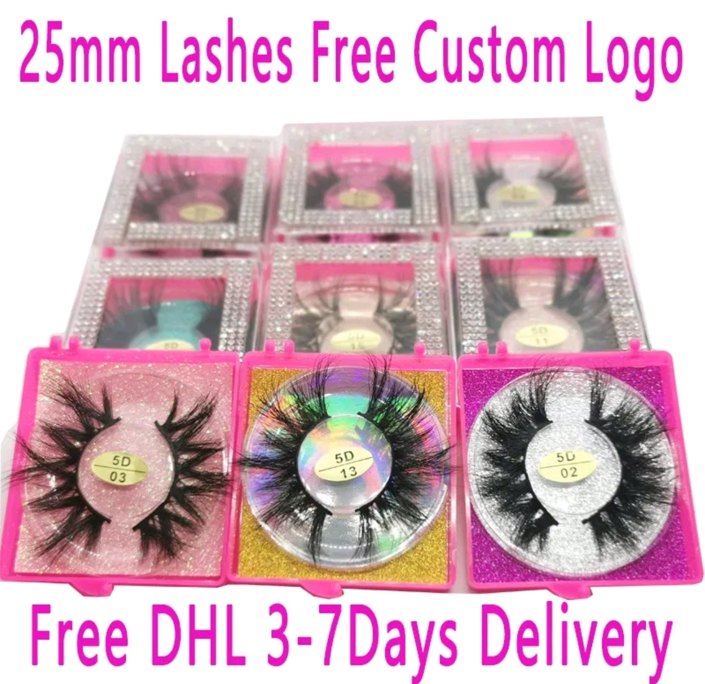 50/100/150/150 bulk 25mm mink lashes