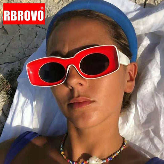 RBROVO Oversized Square Sunglasses Women 2023 Luxury Vintage Sunglasses Women Brand Glasses for Women/Men Oculos De Sol Feminino