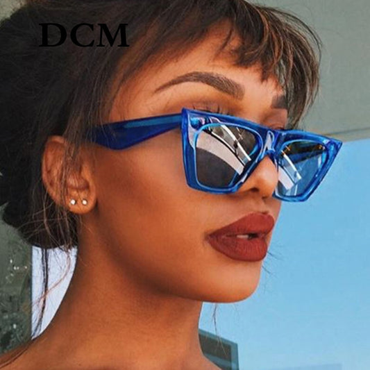 DCM New Oversized Sunglasses Women Men Sun Glasses Famale Retro Square Sun Glasses UV400